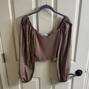 Elegant Brown Women's Top